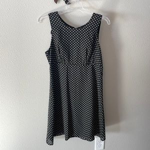 Polka dot dress with open back